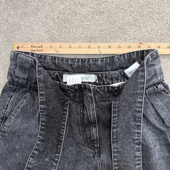 IRO - Ober Denim Paperbag Shorts - size 40, US size 8 - Dark Grey Wash - NWT - Picture 8 of 15